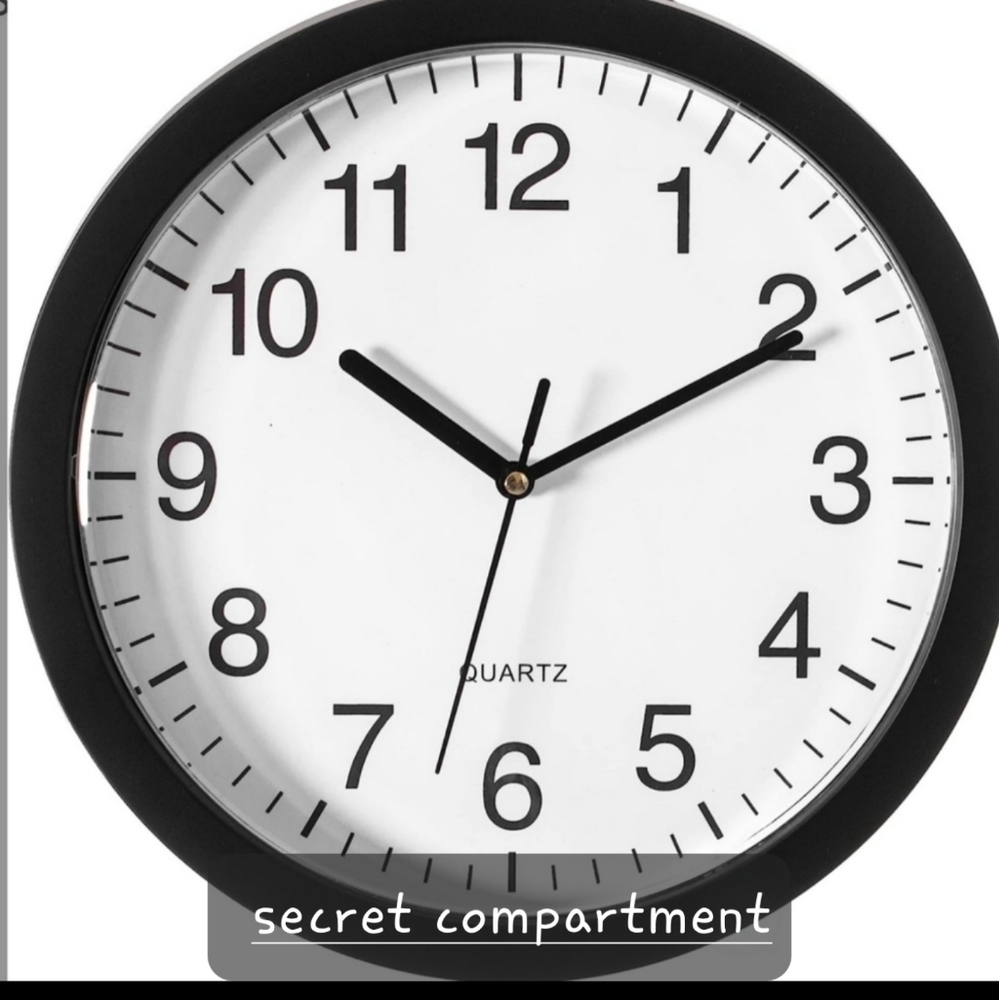 Wall Clock With Hidden Safe